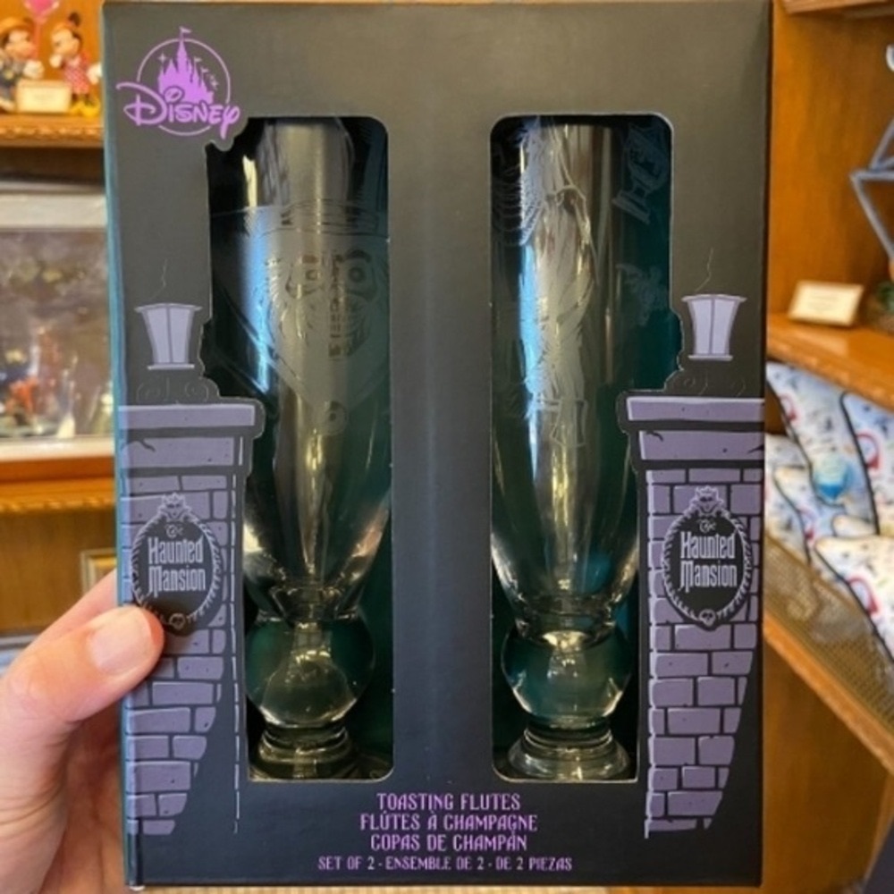 DISNEY PARKS The Haunted Mansion Toasting Flutes